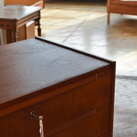 Danish Teak Tallboy Dresser