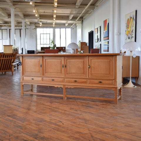 Large Oak Sideboard Attributed to Henning Kjaernulf