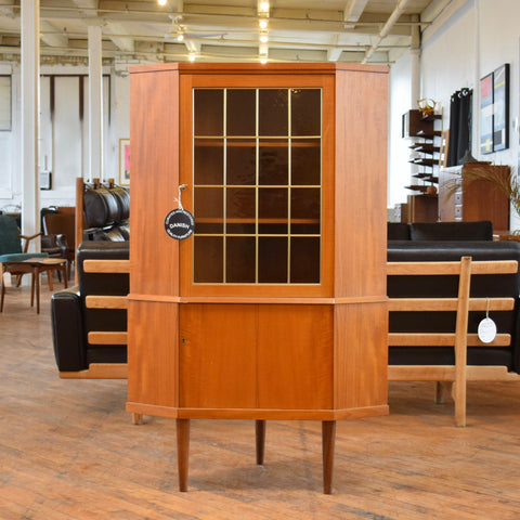 Teak Corner Cabinet