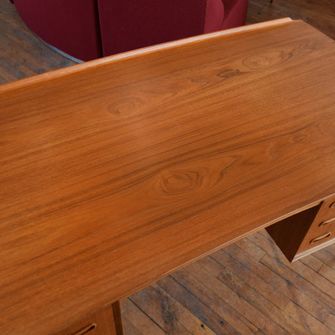 Vintage Teak Desk by Svend Åge Madsen for HP Hansen