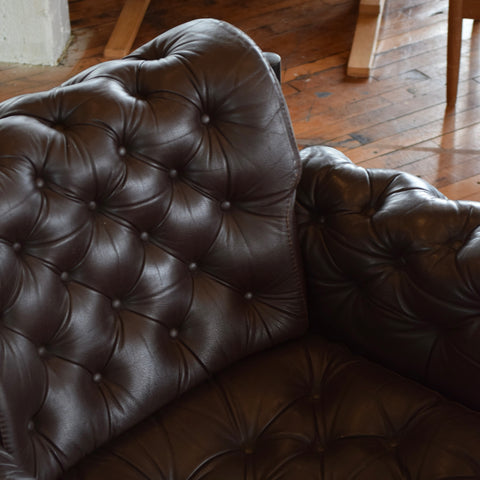 Arne Norell ‘Coja’ Chair in Tufted Leather