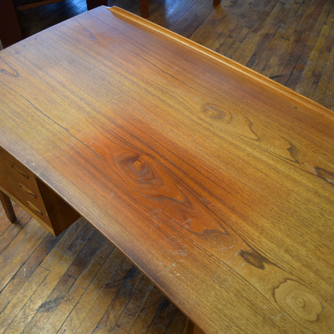 Vintage Teak Desk by Svend Åge Madsen for HP Hansen