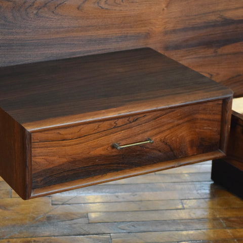 Rosewood Queen Size Floating Bed Frame