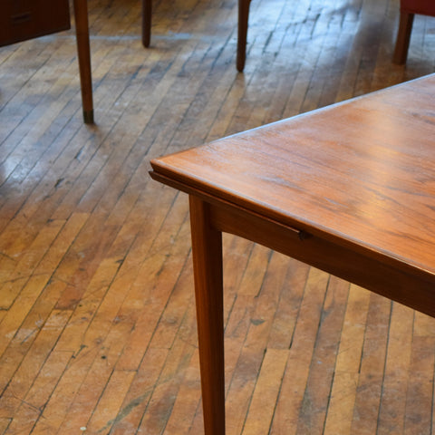 Teak Draw Leaf Dining Table by RS Associates