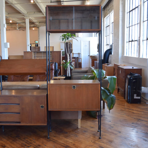 Walnut Freestanding Wall Unit by Maurer Furniture