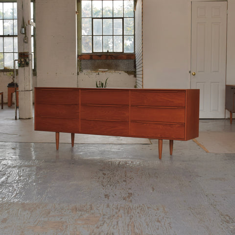 Teak 9-Drawer Dresser