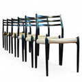 JL Møller Model 78 Dining Chair Set in Lacquered Oak