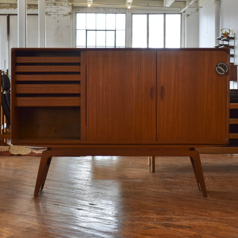 Rare Teak Highboard by Clausen & Son