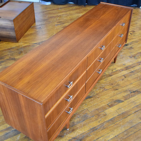Teak 9-Drawer Dresser