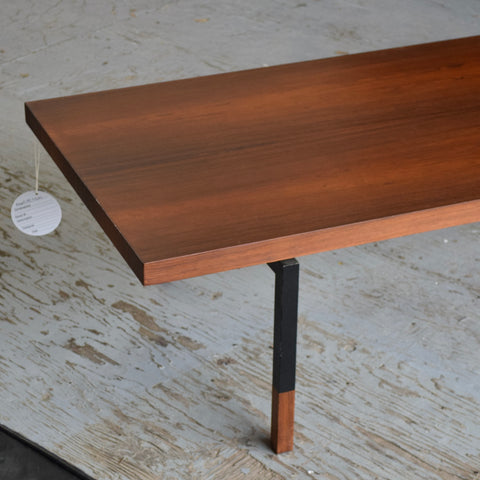 Large Rosewood & Metal Coffee Table by Johannes Aasbjerg