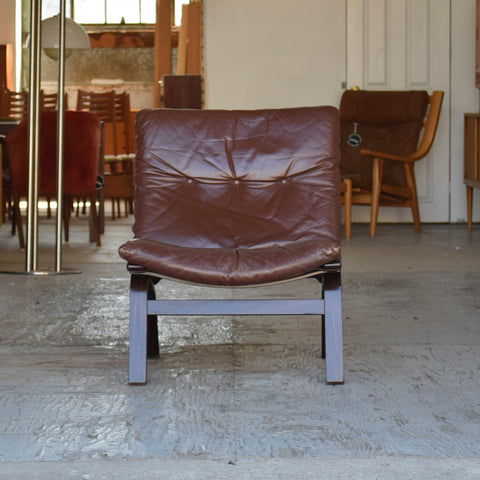 Leather Bentwood Lounge Chair by Farstrup