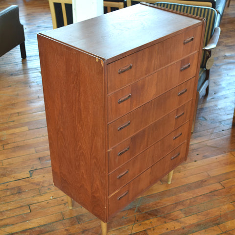 Teak Tallboy Dresser