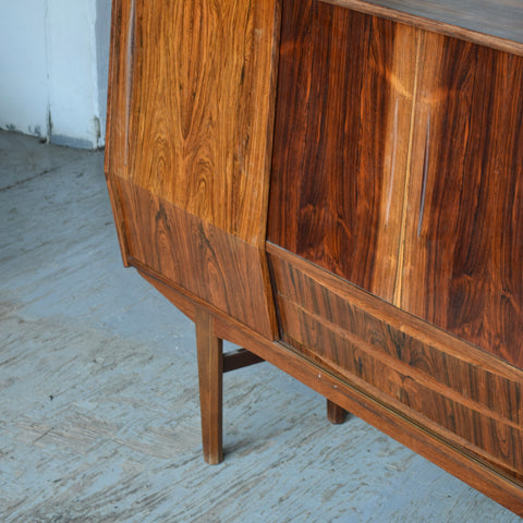 Rosewood Highboard w/ Angled Doors
