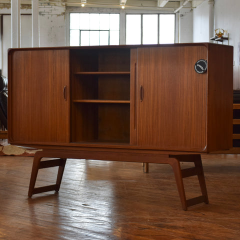 Rare Teak Highboard by Clausen & Son