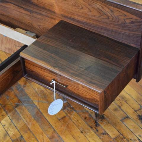 Rosewood Queen Size Floating Bed Frame