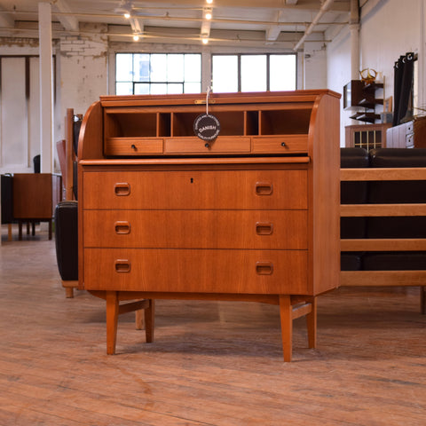 Egon Østergaard Teak Roll Top Desk