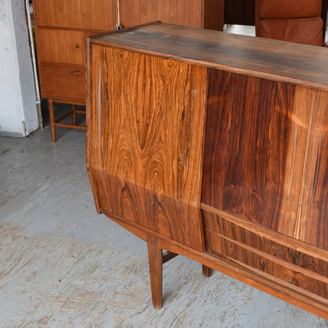 Rosewood Highboard w/ Angled Doors