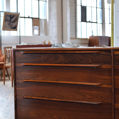 Ib Kofod Larsen Rosewood 8-Drawer Dresser