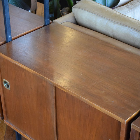 Walnut Freestanding Wall Unit by Maurer Furniture