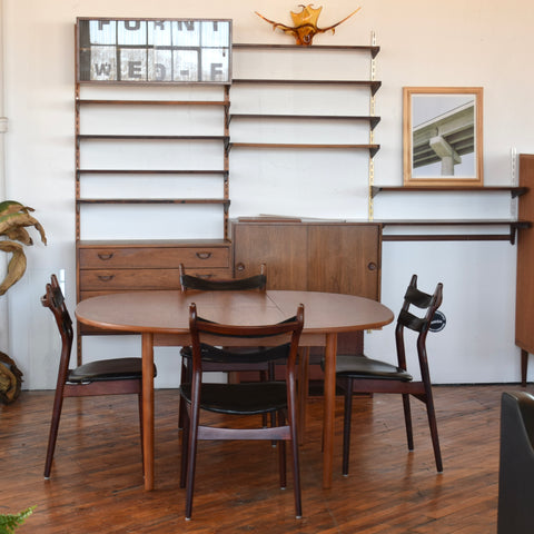 Teak Butterfly Leaf Dining Table