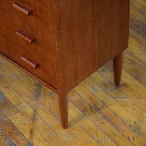 Vintage Teak Tallboy Desser