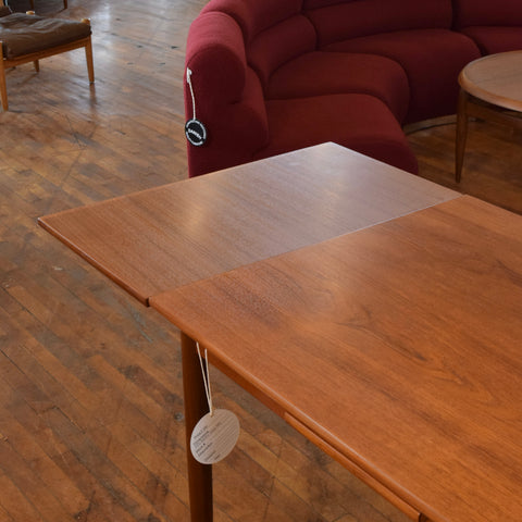 Danish Teak Draw Leaf Dining Table