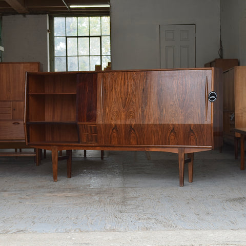 Rosewood Highboard w/ Angled Doors