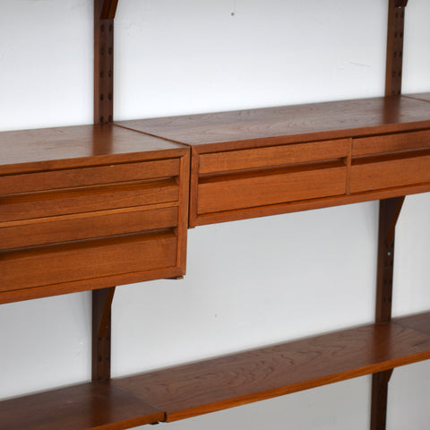 4-Bay Teak Cado Wall Unit