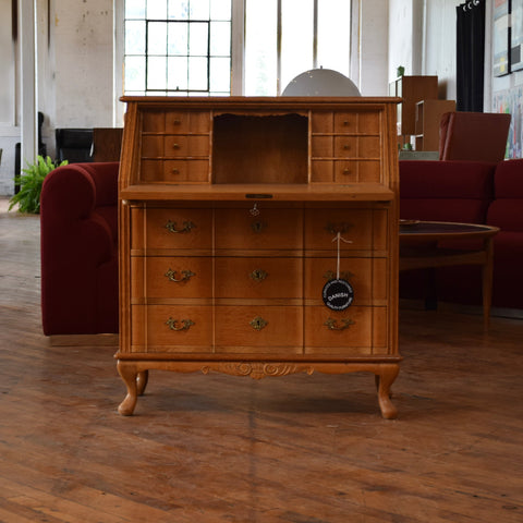 Vintage Danish Oak Bureau