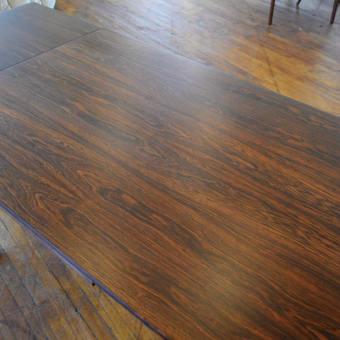 Restored Rosewood Draw Leaf Dining Table