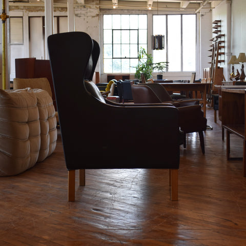 Leather High Back Arm Chair
