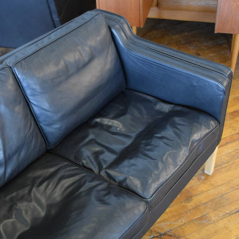 Black Leather Loveseat