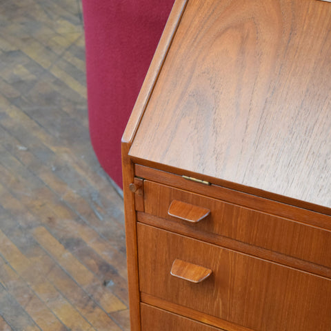 Teak Drop Front Bureau