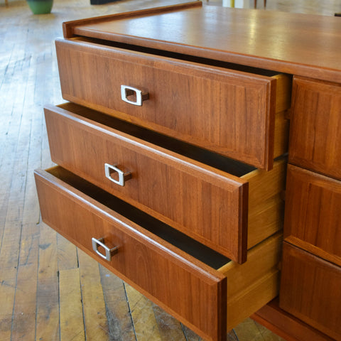 Teak 9-Drawer Dresser