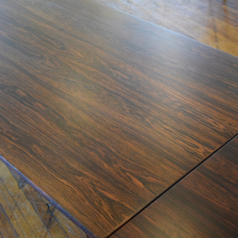 Restored Rosewood Draw Leaf Dining Table