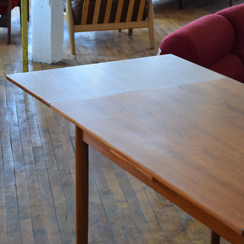 Danish Teak Draw Leaf Dining Table