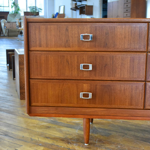 Teak 9-Drawer Dresser