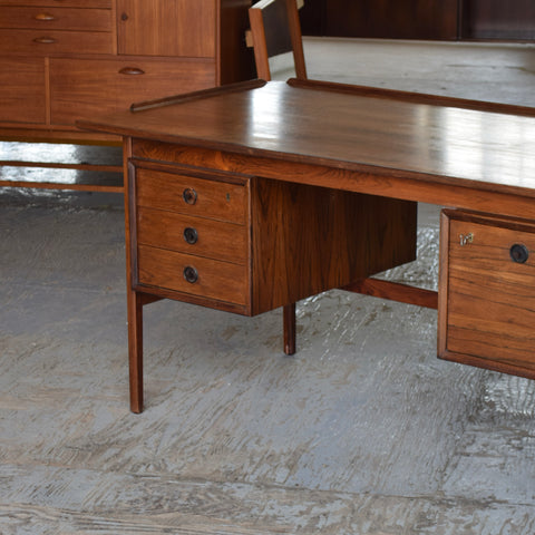 Vintage Rosewood Desk by Johannes Andersen