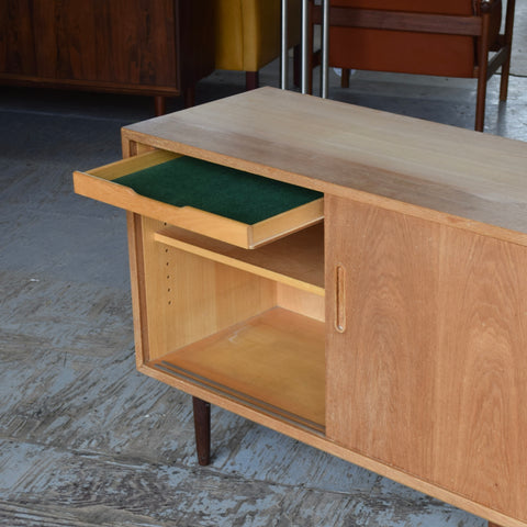 Compact Oak Sideboard by Carlo Jensen for Poul Hundevad