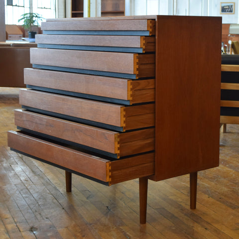 Minimalist Teak Tallboy