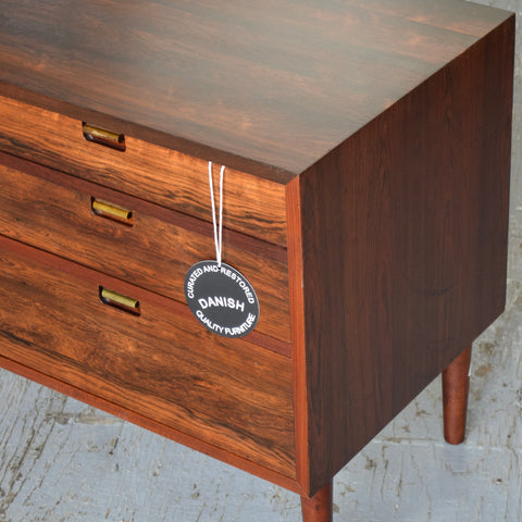 Rosewood 6 Drawer Low Storage Unit