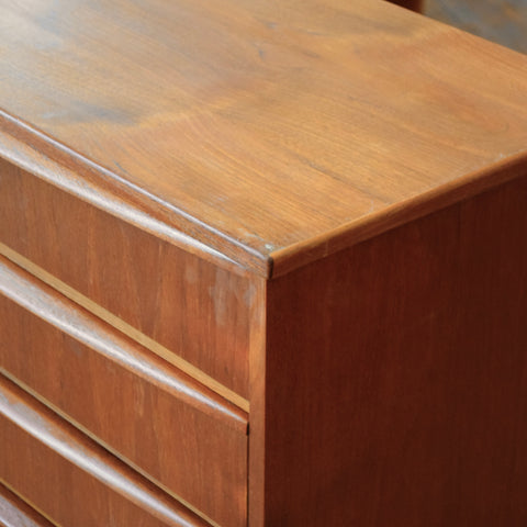 Danish Teak Tallboy Dresser