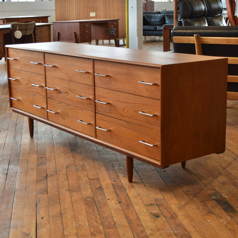 Teak 9-Drawer Dresser