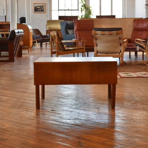 Danish Oak & Leather Sectional w/ Table