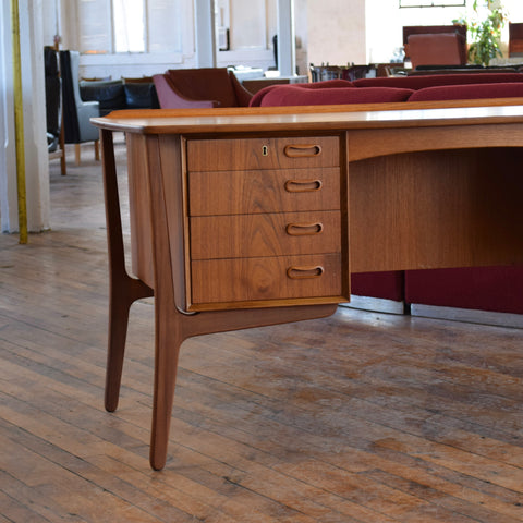 Vintage Teak Desk by Svend Åge Madsen for HP Hansen