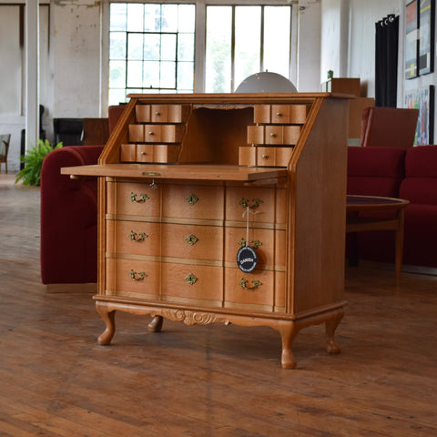 Vintage Danish Oak Bureau