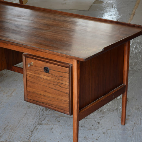 Vintage Rosewood Desk by Johannes Andersen