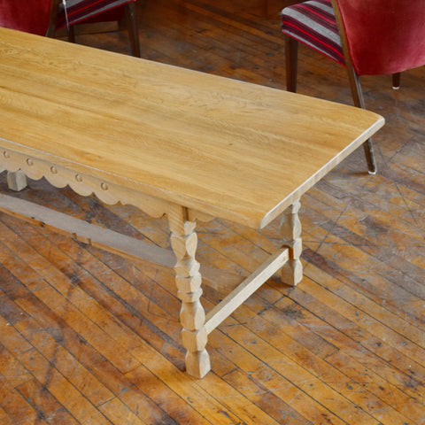 Solid Oak Coffee Table in the Style of Henning Kjaernulf