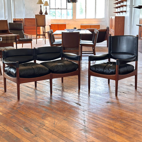 Leather 2-Seater ‘Modus’ Sofa by Kristian Vedel
