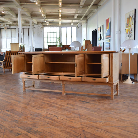 Large Oak Sideboard Attributed to Henning Kjaernulf
